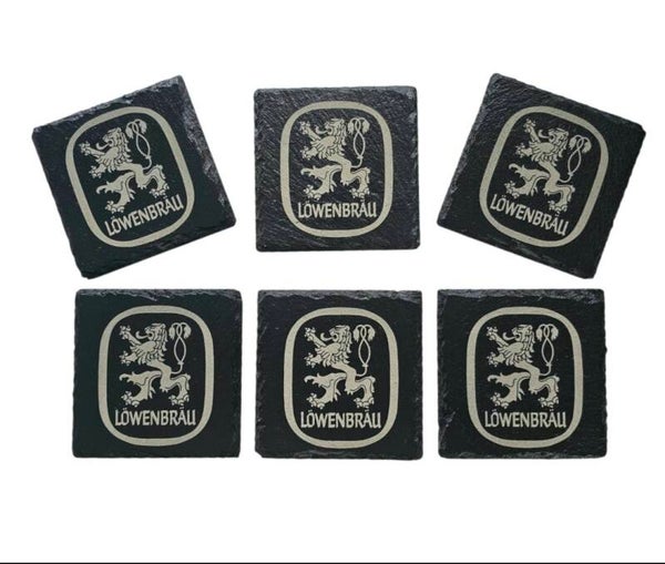 BEER LOGO SLATE COASTERS ALL BEERS / LAGERS / STOUTS AVAILABLE