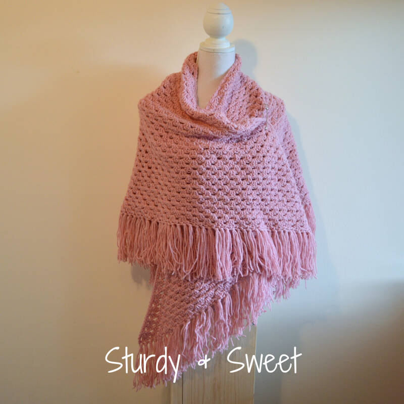 omslagdoek roze Granny