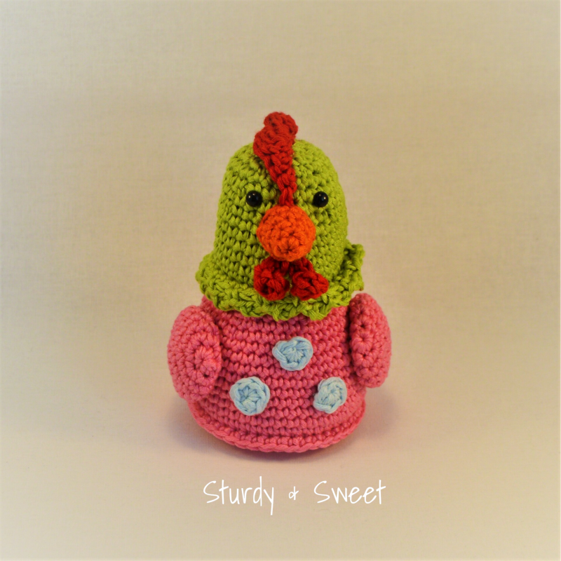 bonte kipjes gehaakt