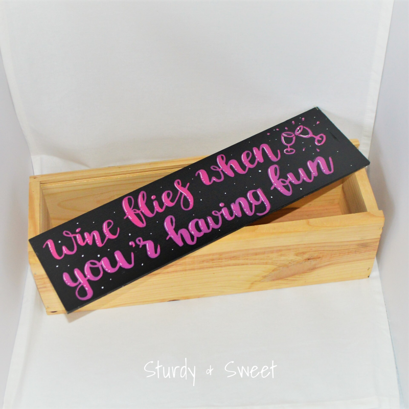 wijnkistje, time flies