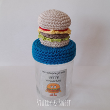 snoeppotje vette verjaardag hamburger