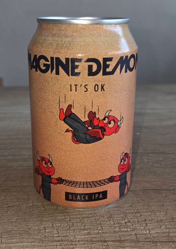 Happy Demons: Imagine Demons: It's Ok 33cl (Black IPA)