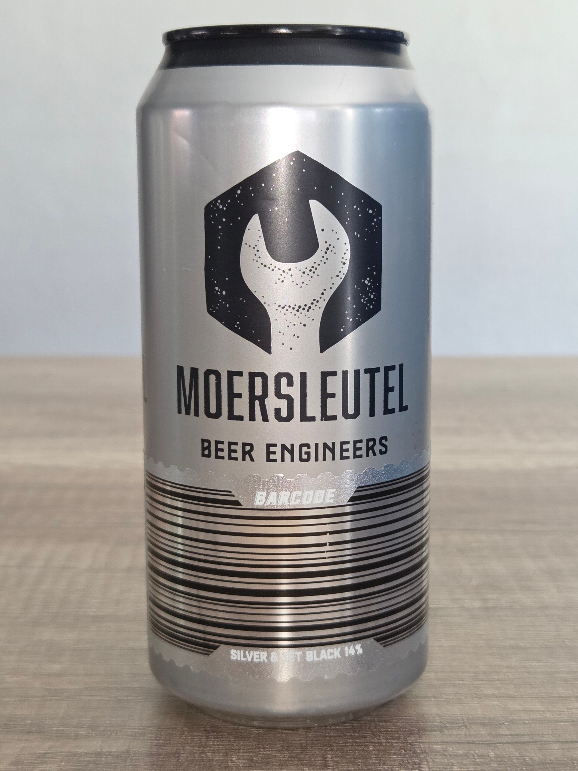 Moersleutel: Barcode: Silver & Jet Black 44cl (BA Stout)