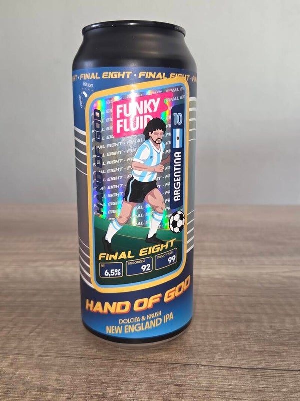 Funky Fluid: WK: Hand Of God (Argentina) 50cl (NEIPA)