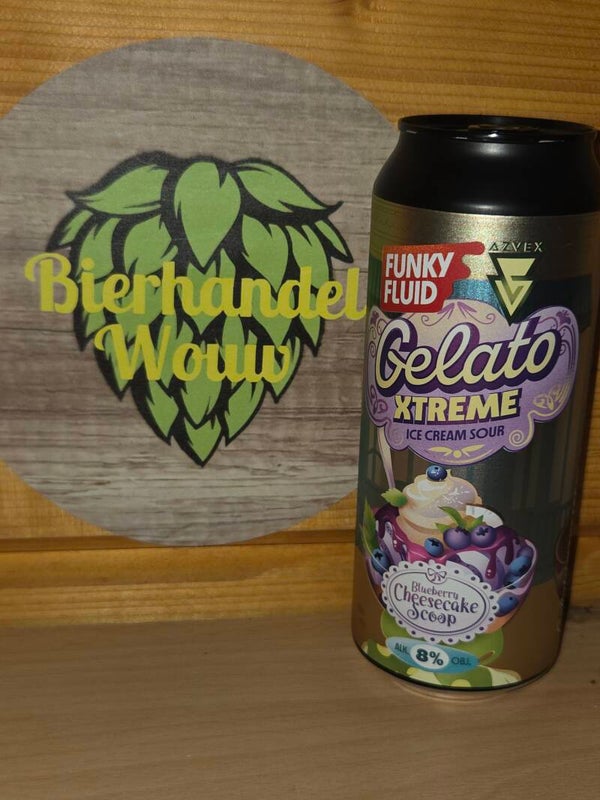 Funky Fluid x Azvex: Gelato XTREME Blueberry Cheesecake Scoop 50cl (Smoothie Sour)