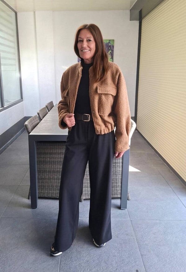 Teddy bomber jasje camel