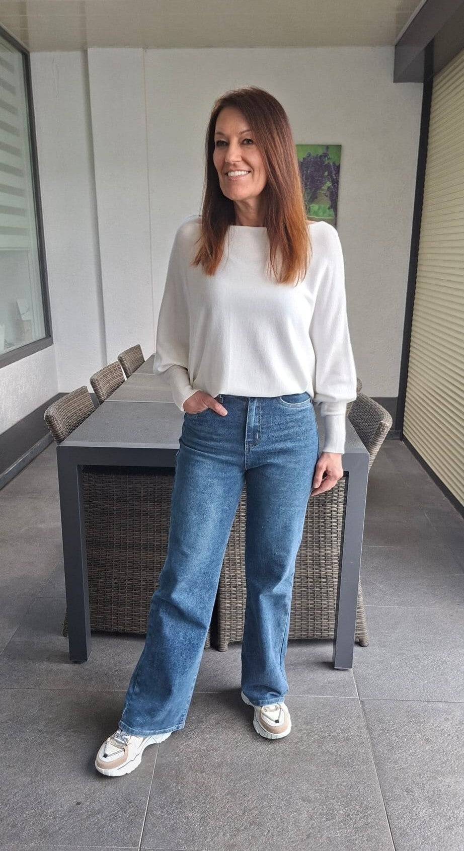 Vleermuistrui offwhite