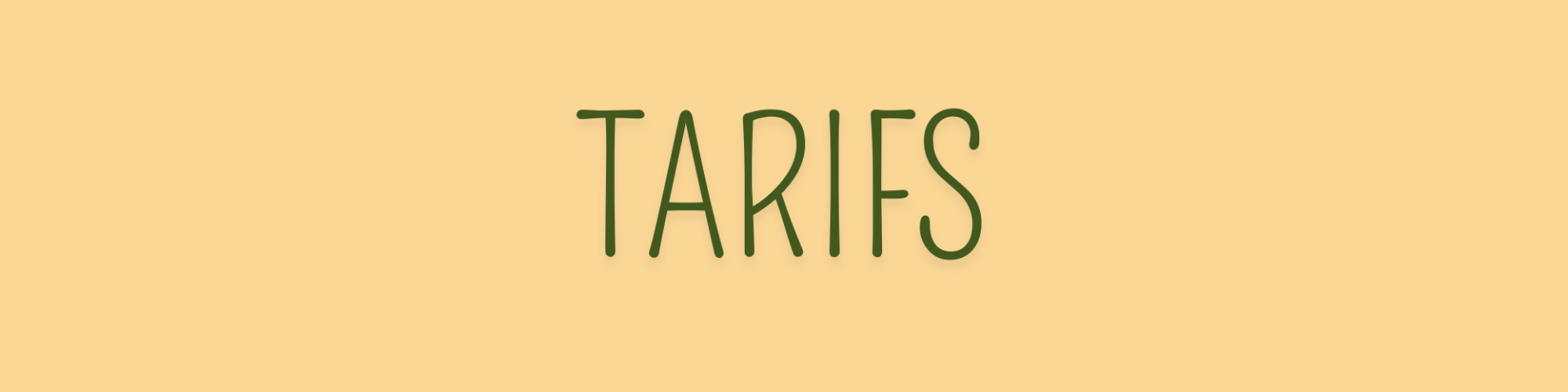 tarifs