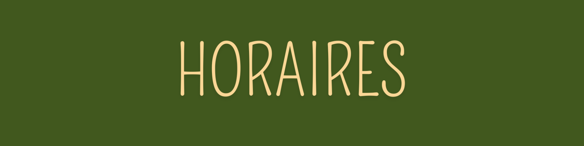 Horaires