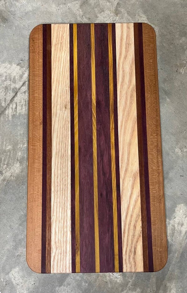Cutting Board with Finger Grip Handles