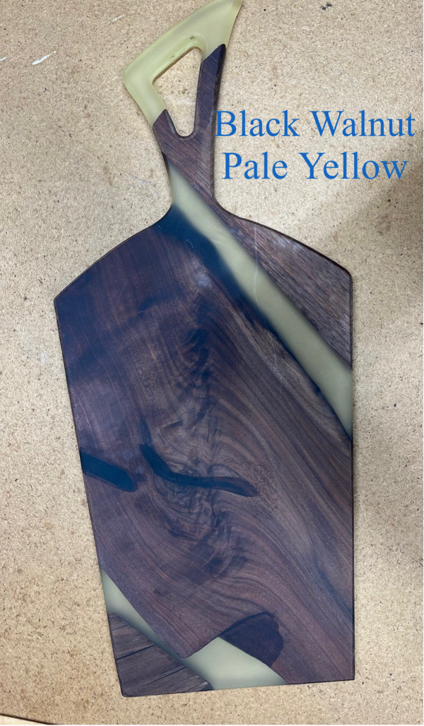 Charcuterie Board with Resin - Aviator handle