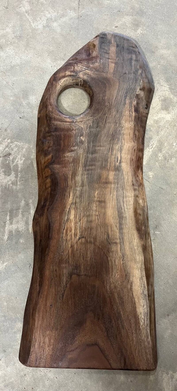 Natural curve Black Walnut cutting board