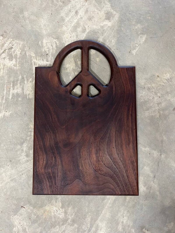 Cutting Board with Peace Symbol
