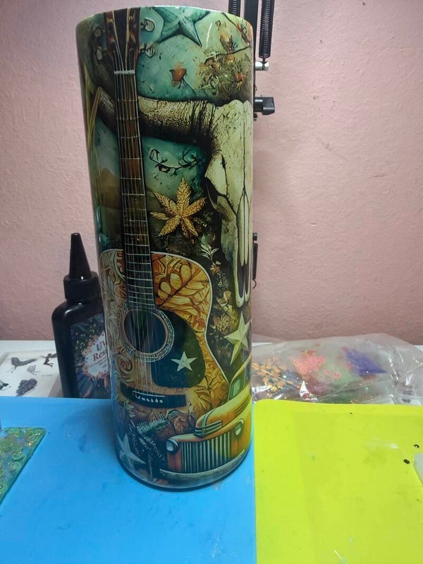 Rustic Western 20 oz Skinny Tumbler – Handmade