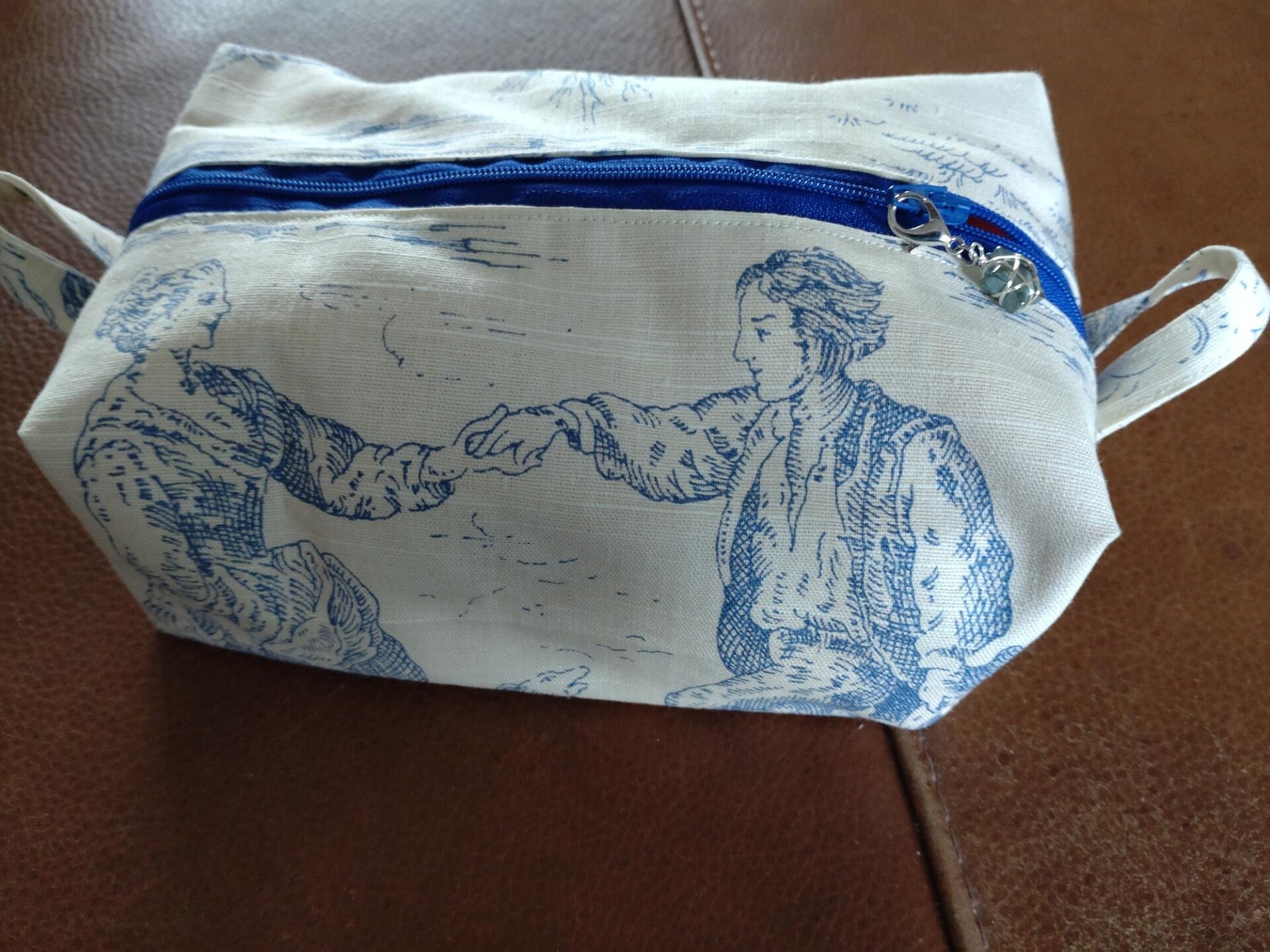 Medium bag - blue toile de jouy