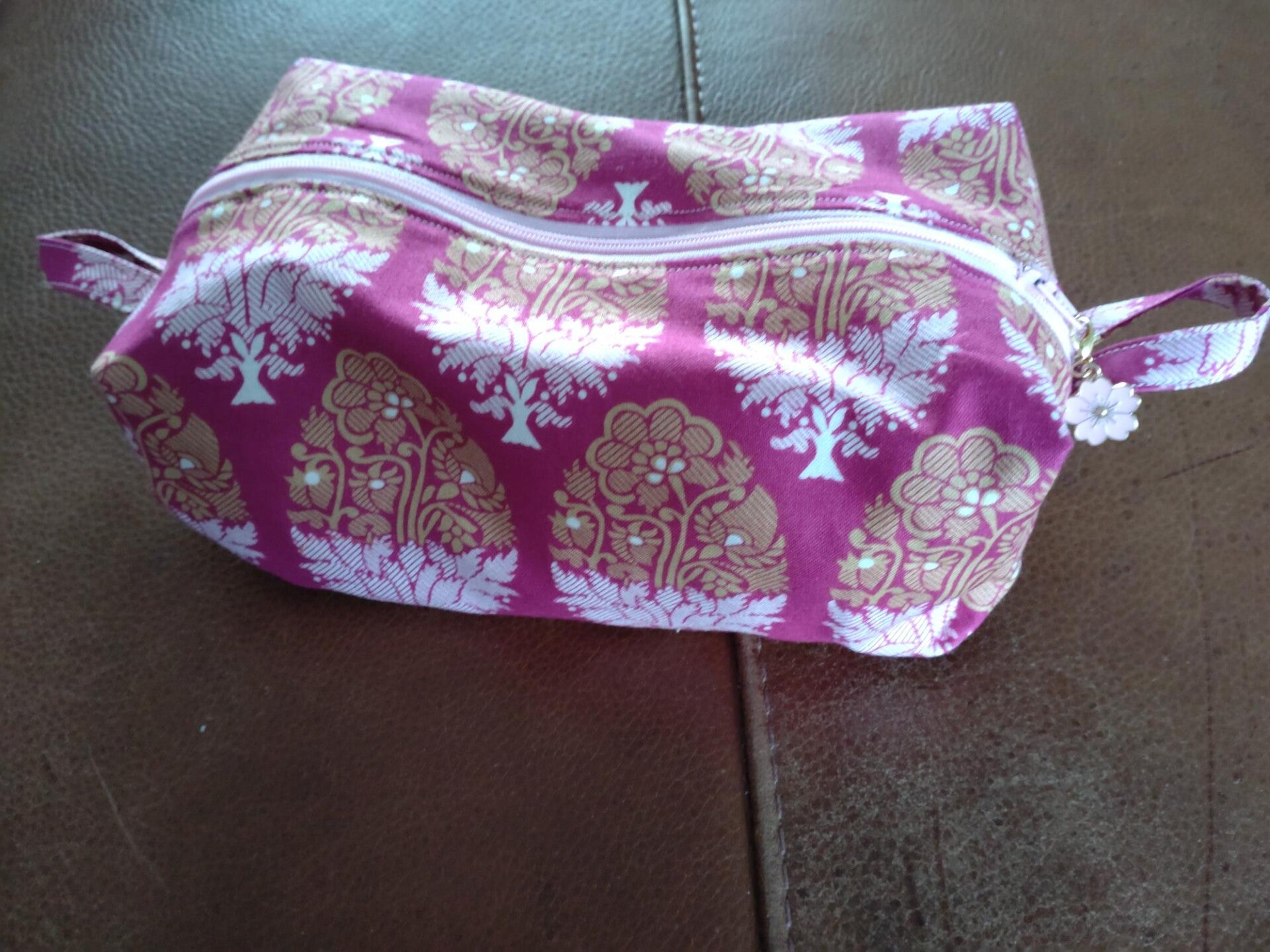 Medium bag - pink paisley