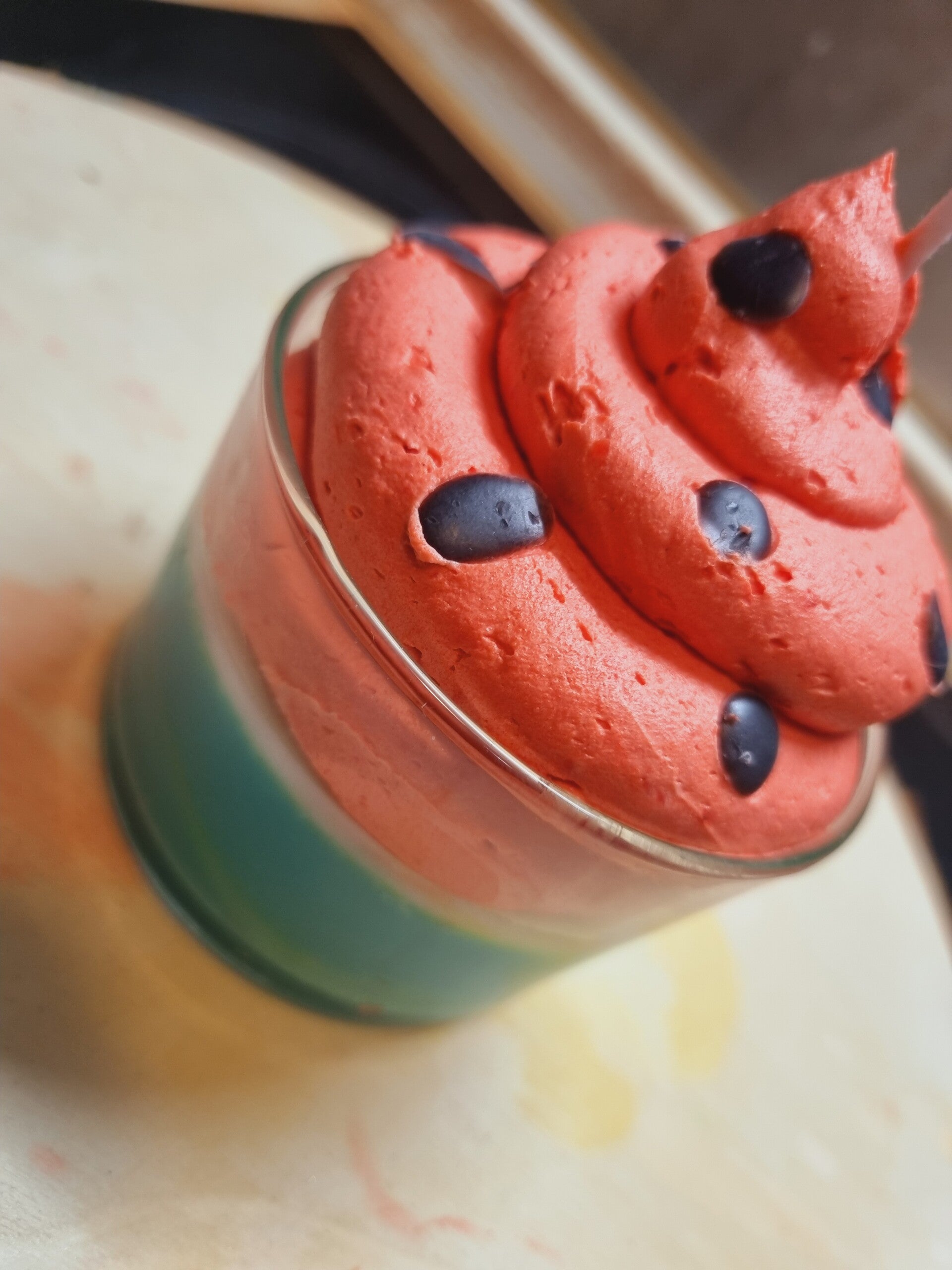 Bougie Gourmande verrine "Mousse de Pastèque"