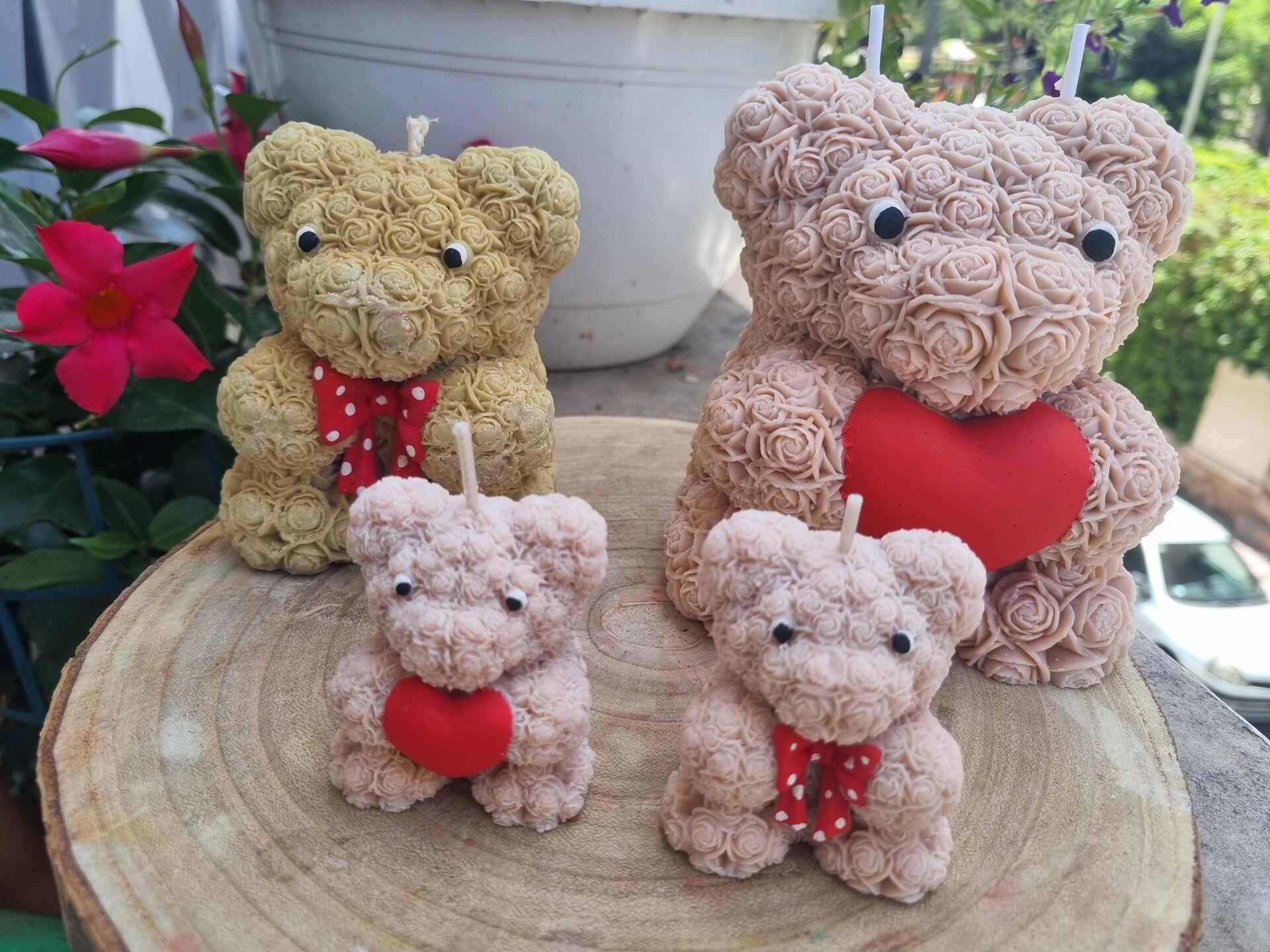 Bougie Deco "Famille Ourson" 🧸