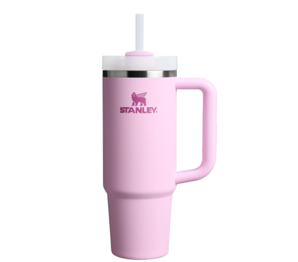 Stanley Quencher H2.0 Tumbler with Handle and Straw 30 oz | Flowstate 3-Position Lid | Cup Holder Compatible for Travel | Insulated Stainless Steel Cup | BPA-Free | Cherry Blossom