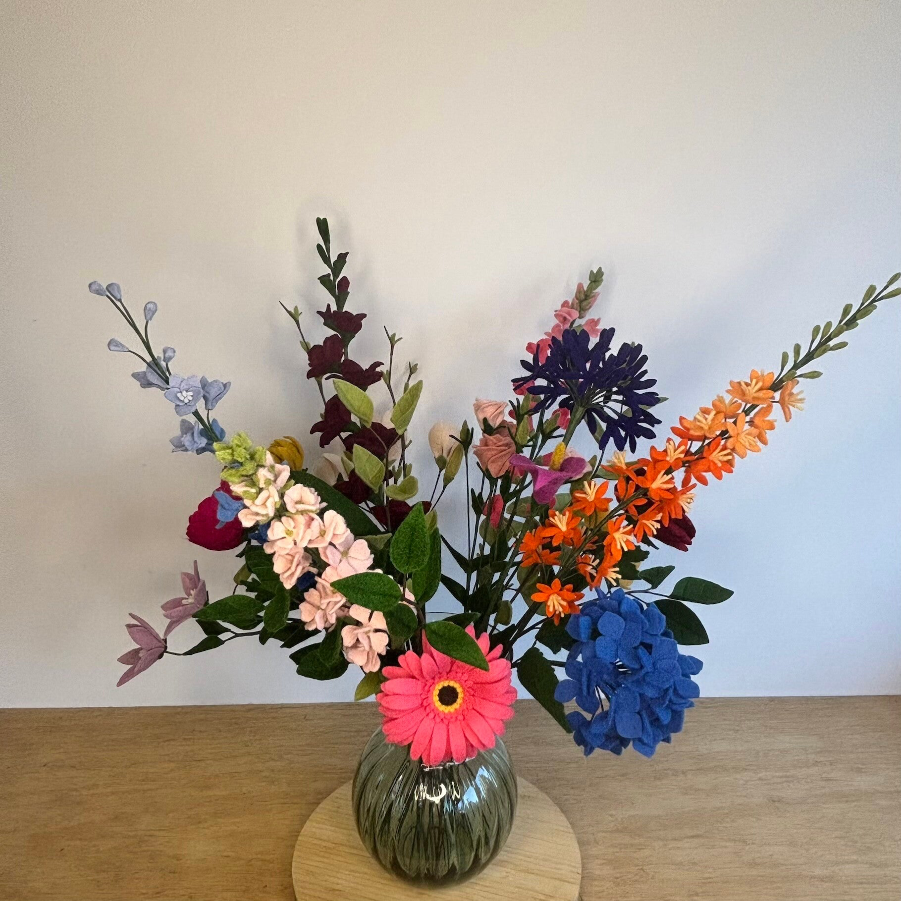 Vrolijk bont boeket XL