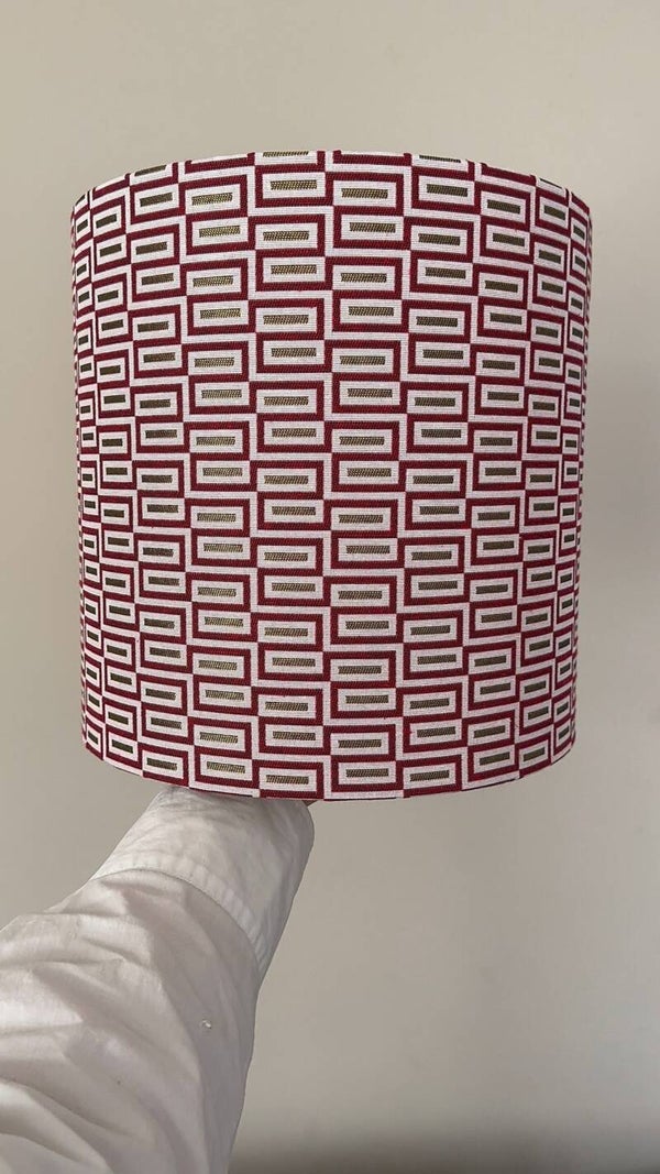 Lampenkap Art Deco Red