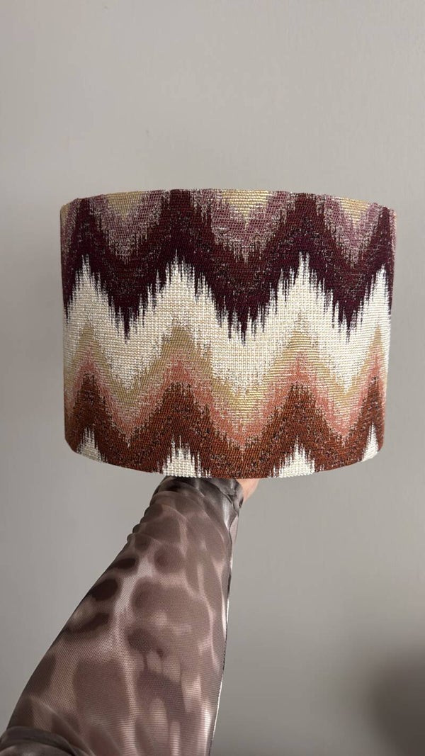 Lampenkap Burgundy Zigzag
