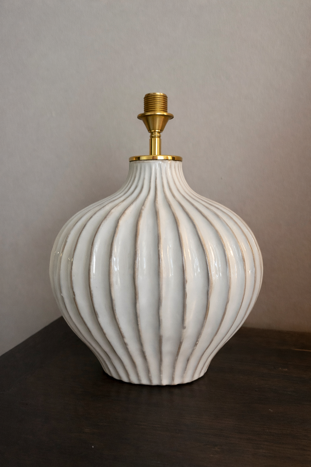 Lampenvoet - Clam Ivory mini