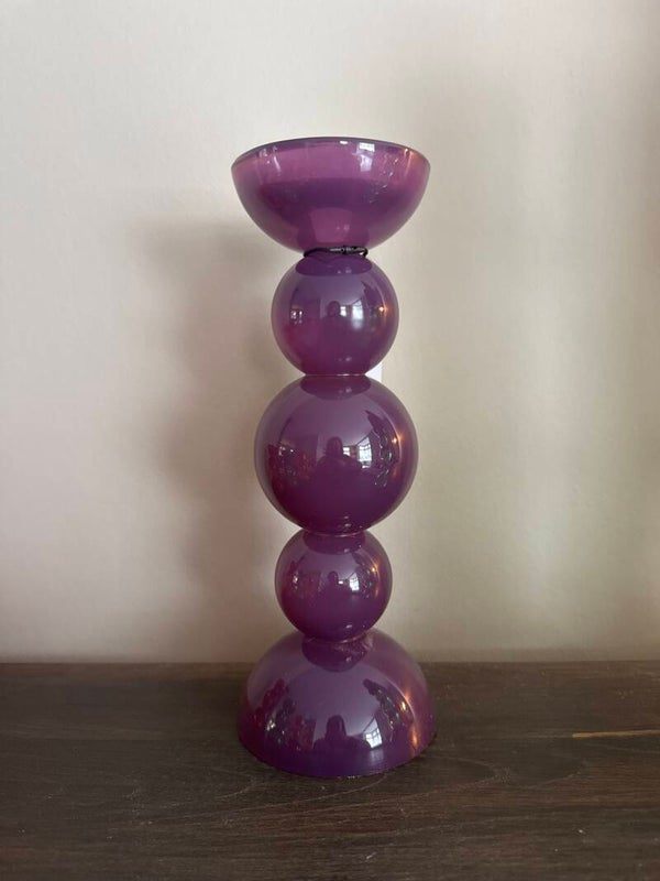 Light & Living kandelaar bolling paars L