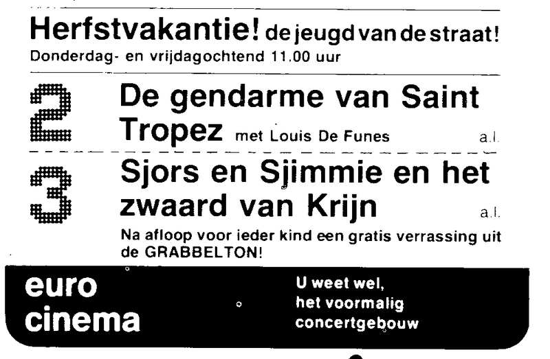 filmladder herftsvakantie 1977