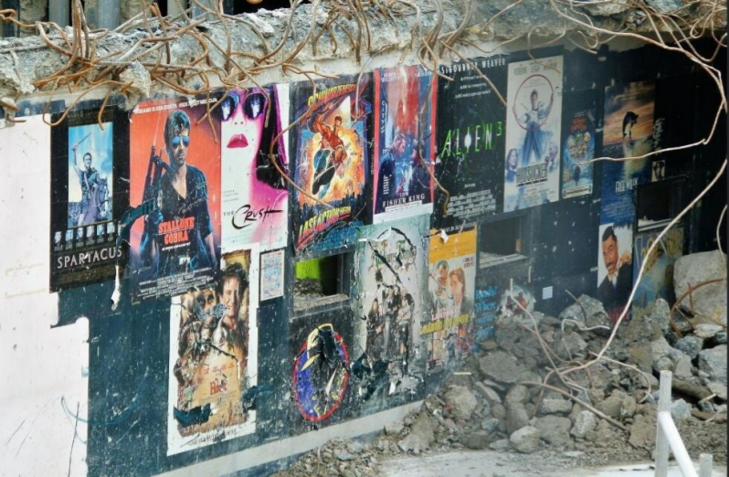 De cinema-club cabine voor het laatst herkenbaar