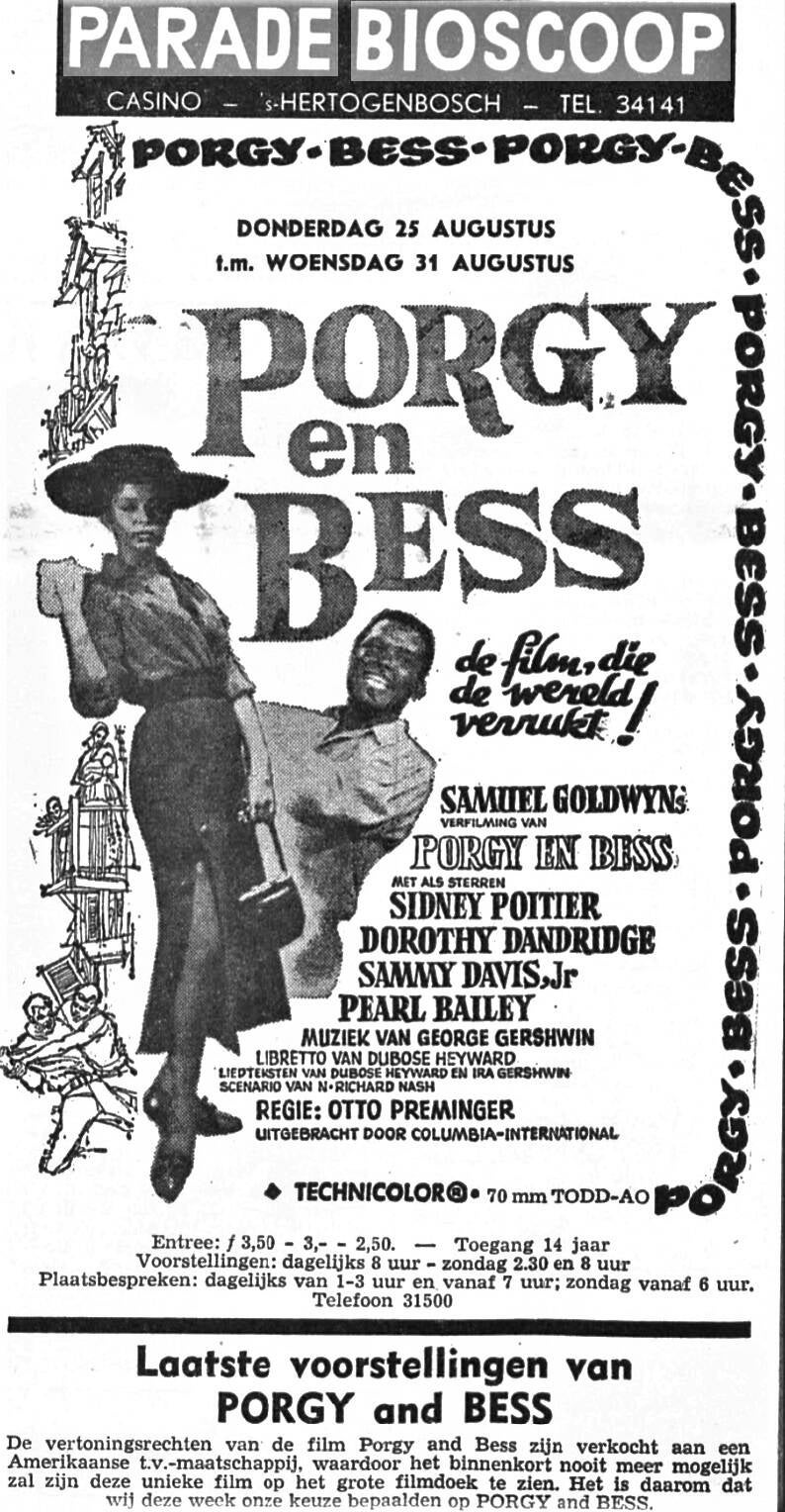 laatste voorstellin porgy en bess