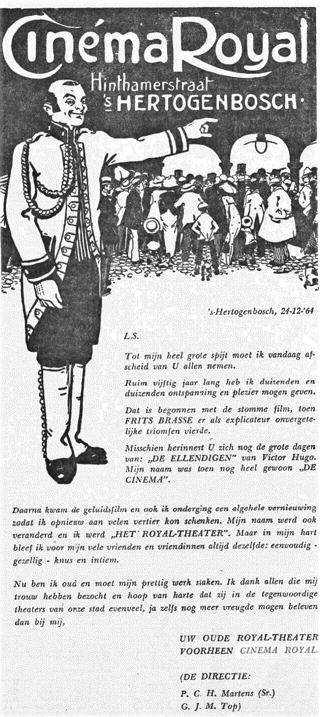 eind banner cinema royal