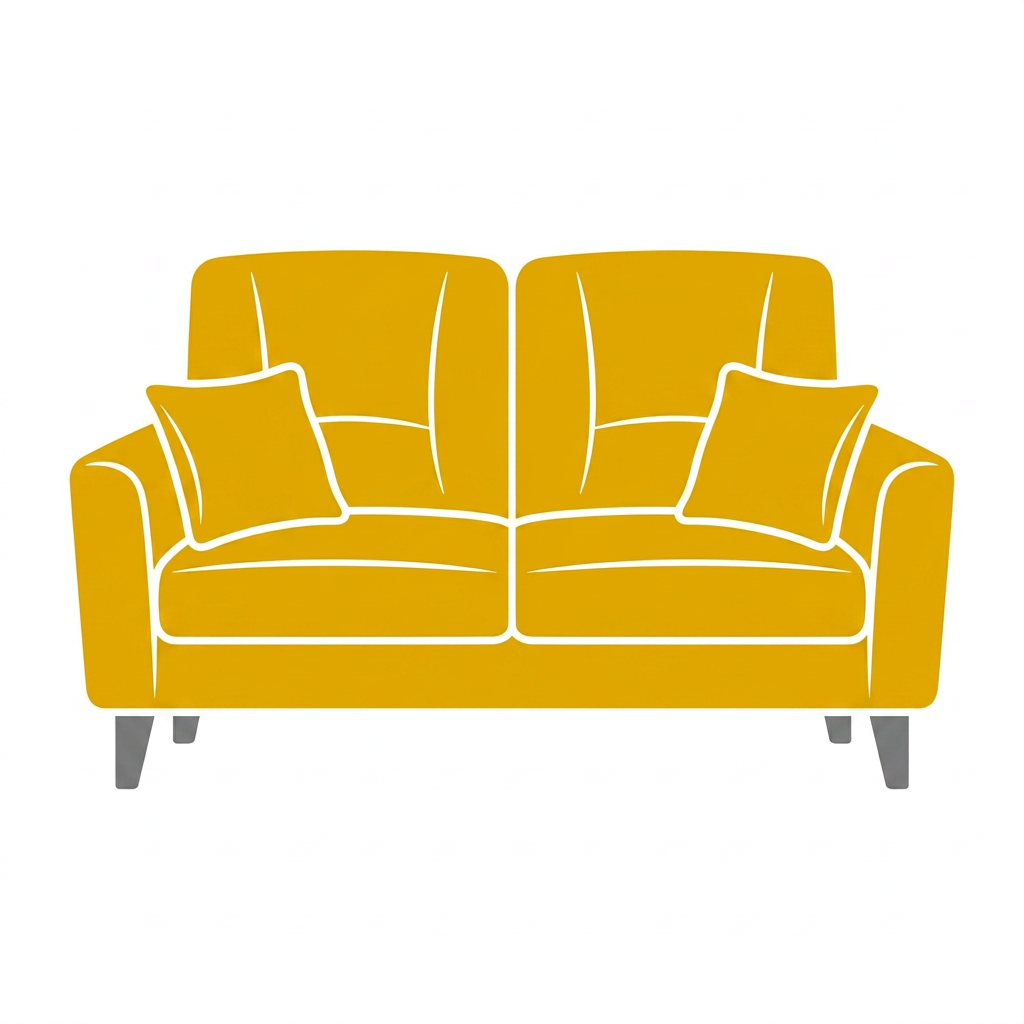 2-Sitzer Sofa Reinigung