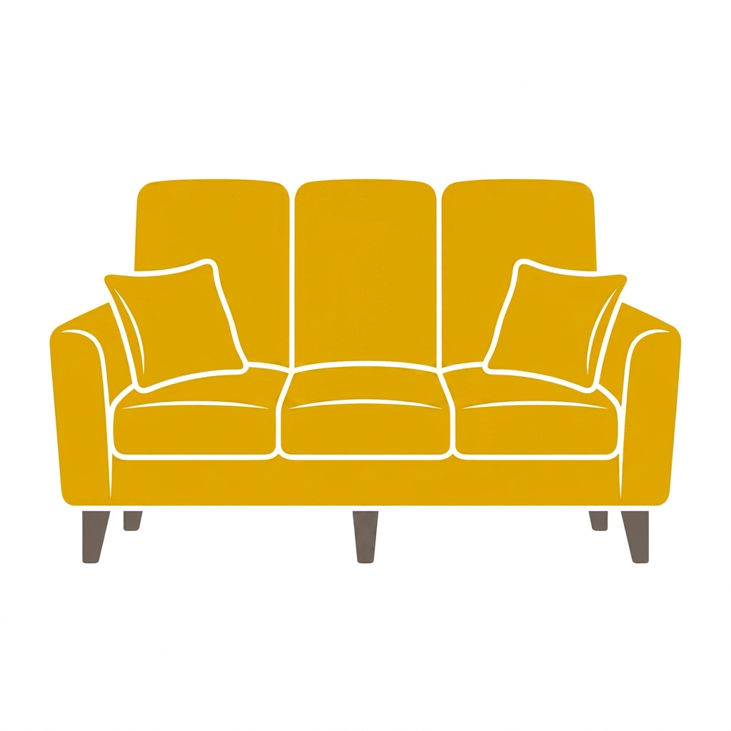 3-Sitzer Sofa Reinigung