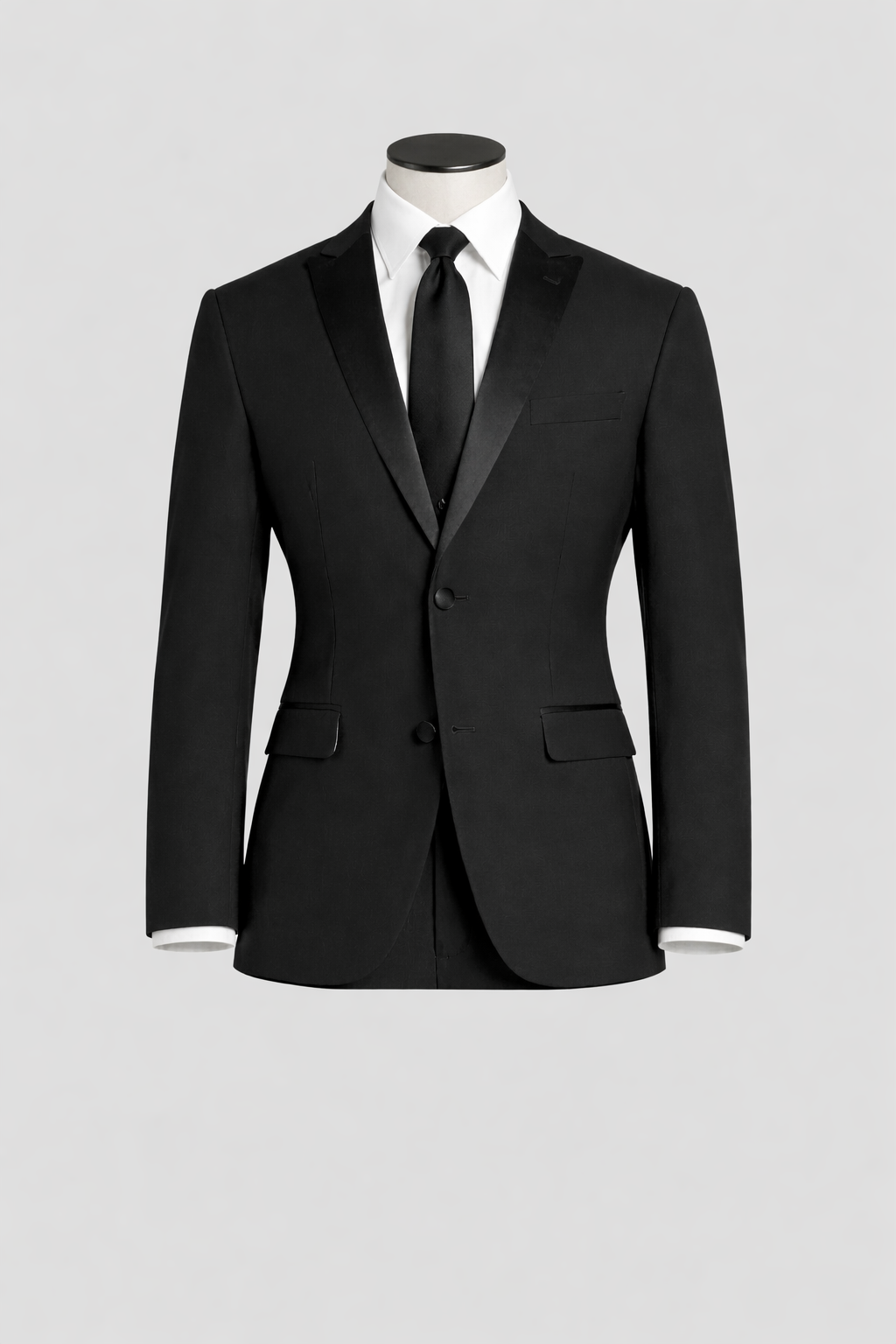 Egara Slim fit Black Tuxedo Jacket