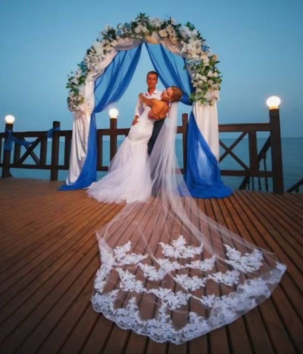Ever After Floral Lace Veil