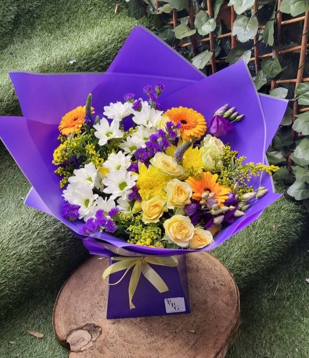 Purple and yellow mix