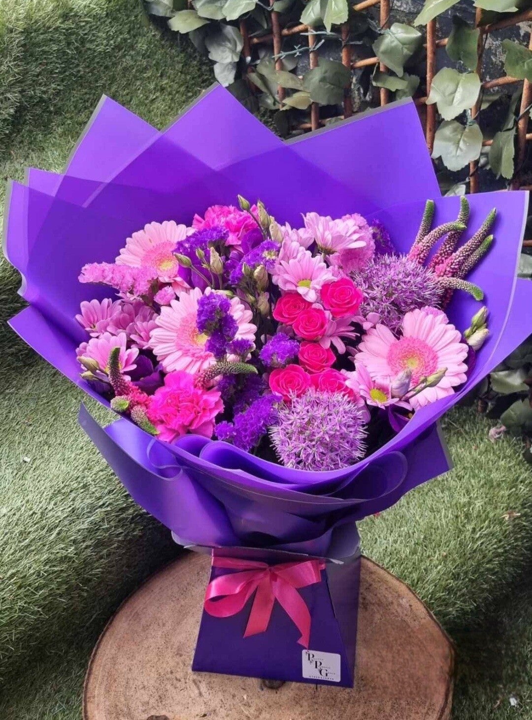 Pink and purple mix