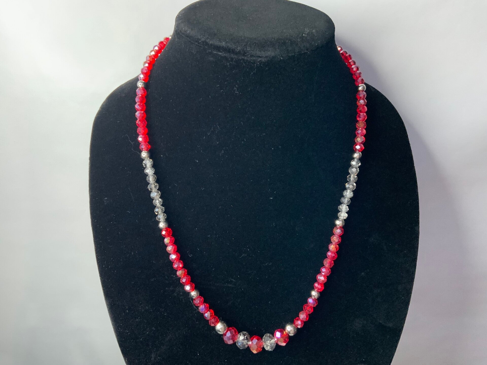 Red and Silver Necklace