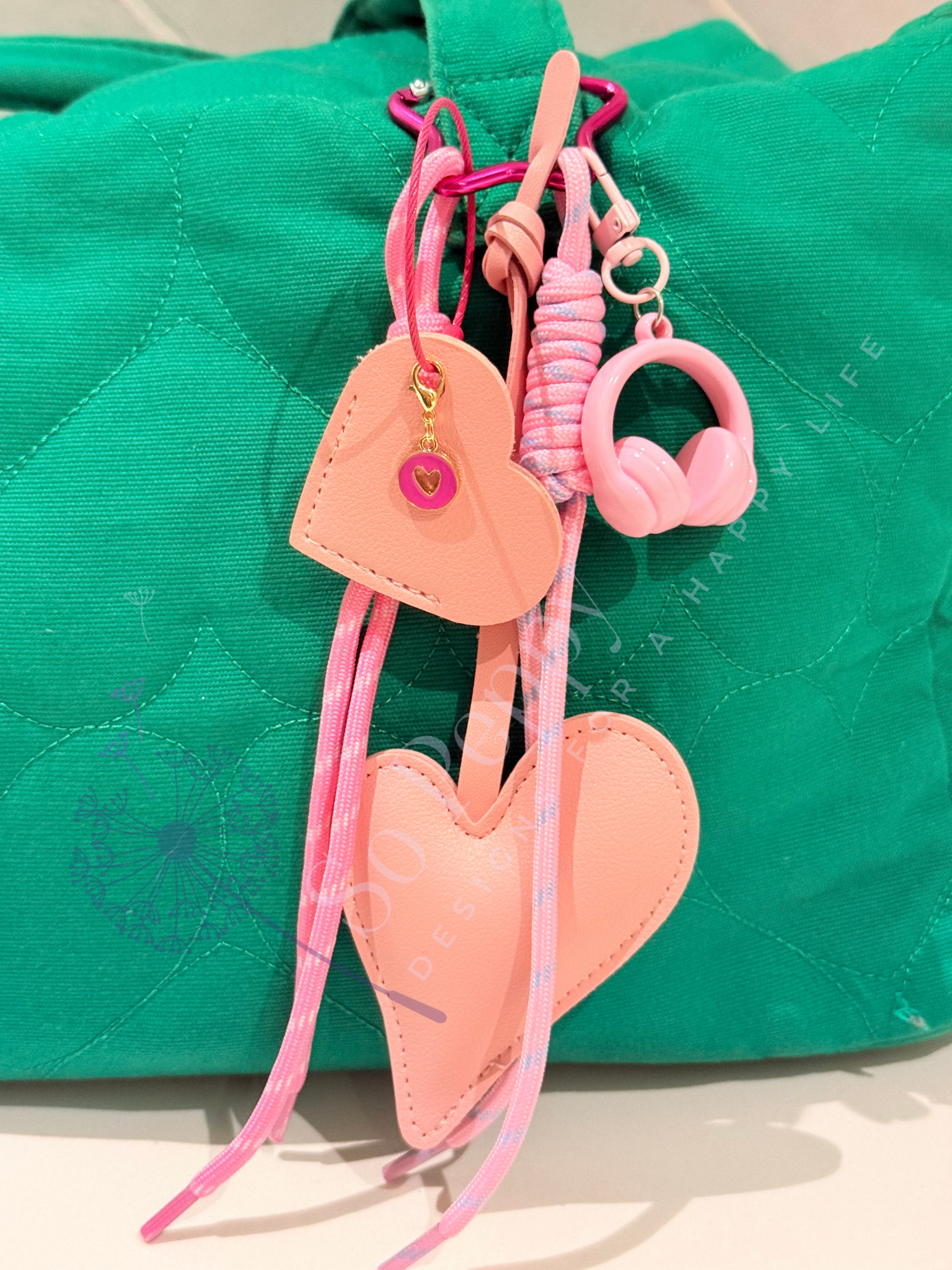 Charm So Peppy Pink Headphone