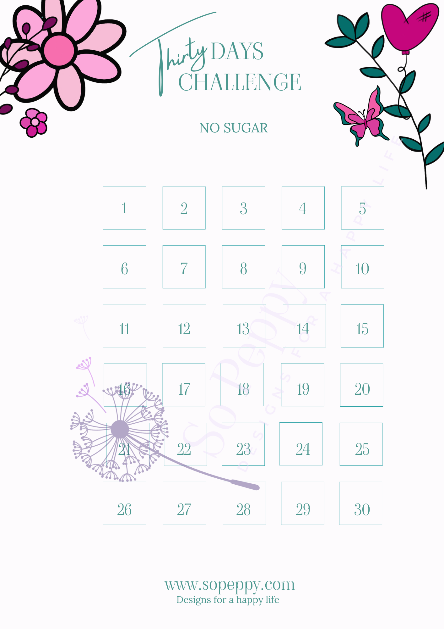 Challenge "No Sugar" Flower