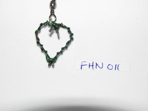 Fish Hook Pendant-Green
