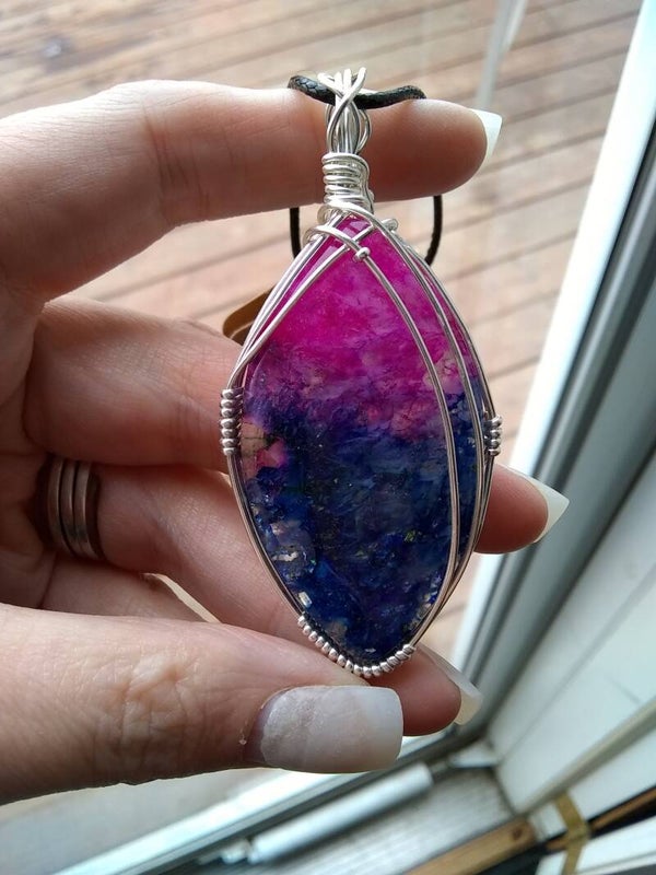 Rainbow Solar Quartz Pendant A-108