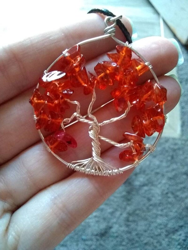 Tree of Life-Orange Glass