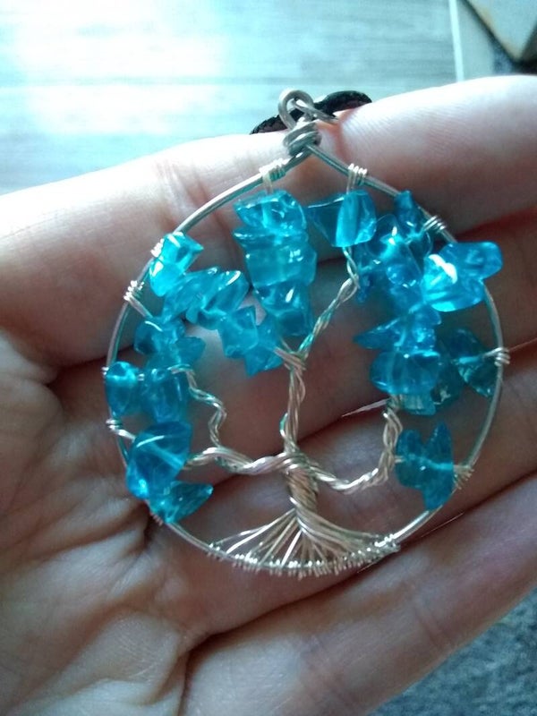 Tree of Life-Blue Glass #3