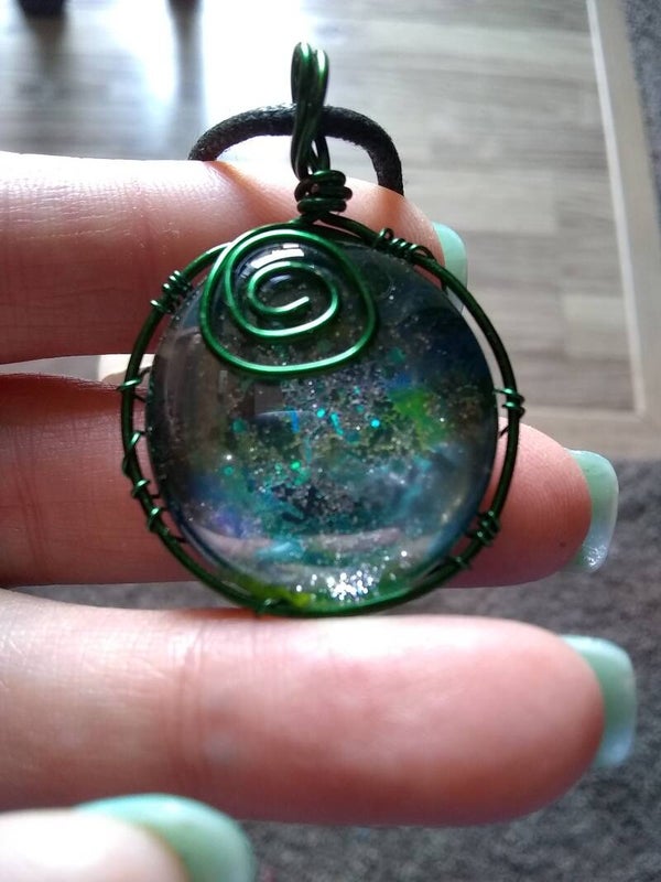 Galaxy Glass Pendant #2