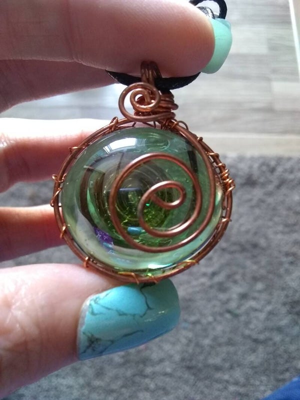 Galaxy Glass Pendant #3