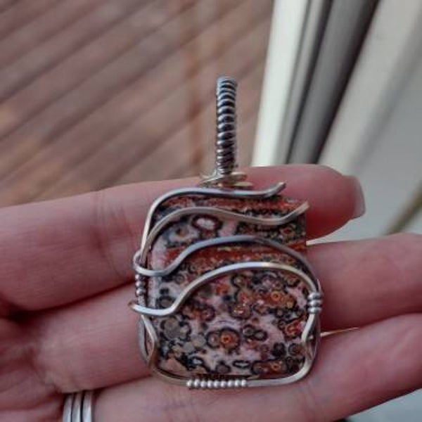 A-104 Leopard Jasper Pendant A-104