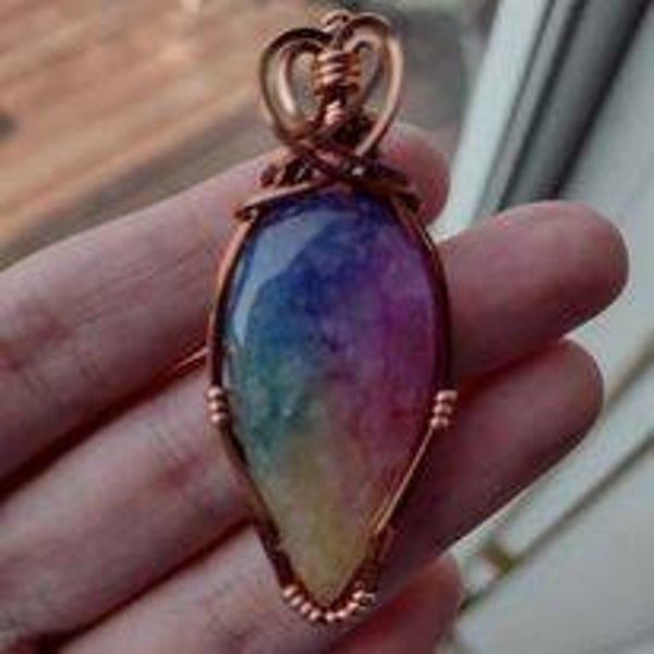A-215 Rainbow Solar Quartz Pendant