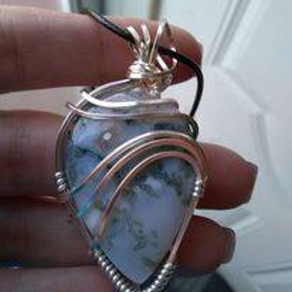 A-217 Moss Tree Agate Pendant